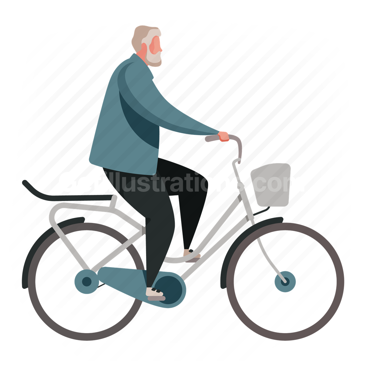 man, bike, bicycle, transport, travle